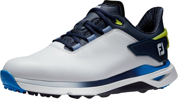 Férfi golfcipők Footjoy PRO SLX Mens Golf Shoes White/Navy/Blue 46 - 1