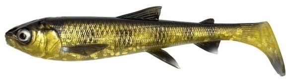 Kumiviehe Savage Gear 3D Whitefish Shad Black Gold Glitter 23 cm 94 g - 1