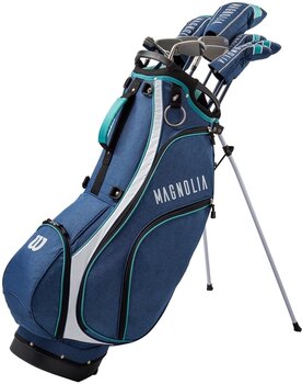Golf Set Wilson Staff Magnolia Complete Ladies Carry Bag Set RH Graphite Regular plus1inch - 1