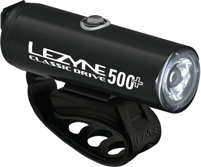 Fietslamp Lezyne Classic Drive 500+ Front 500 lm Satin Black Voorkant Fietslamp