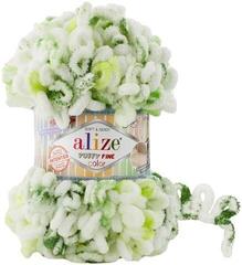 Knitting Yarn Alize Puffy Fine Color 7627 Knitting Yarn