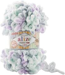 Knitting Yarn Alize Puffy Fine Color 6466 Knitting Yarn