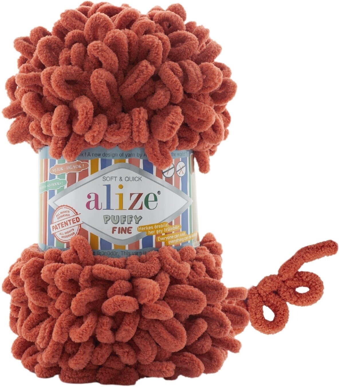 Fios para tricotar Alize Puffy Fine 691