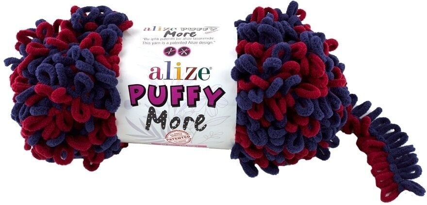 Fios para tricotar Alize Puffy More 6268 Fios para tricotar