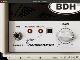 Studiový softwarový Plug-In efekt Bogren Digital Ampknob BDH III (Digitální produkt)