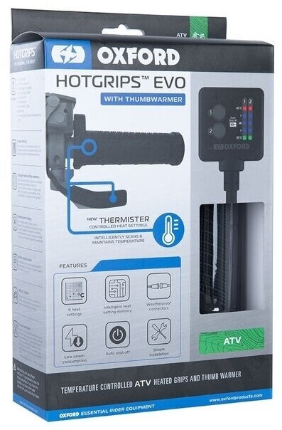 Moto drugi dodatki Oxford Hotgrips EVO ATV & Thumb Warmer(Temperature Controlled)