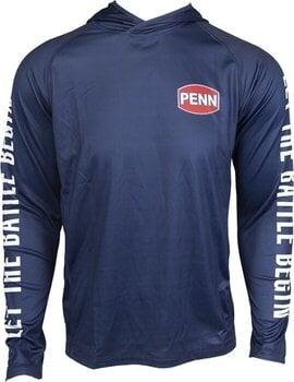 Maglietta Penn Maglietta Pro Hooded Jersey Marine Blue S - 1