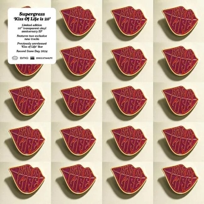 Vinylplade Supergrass - Kiss Of Life (Transparent Coloured) (RSD 2024) (10" Vinyl)
