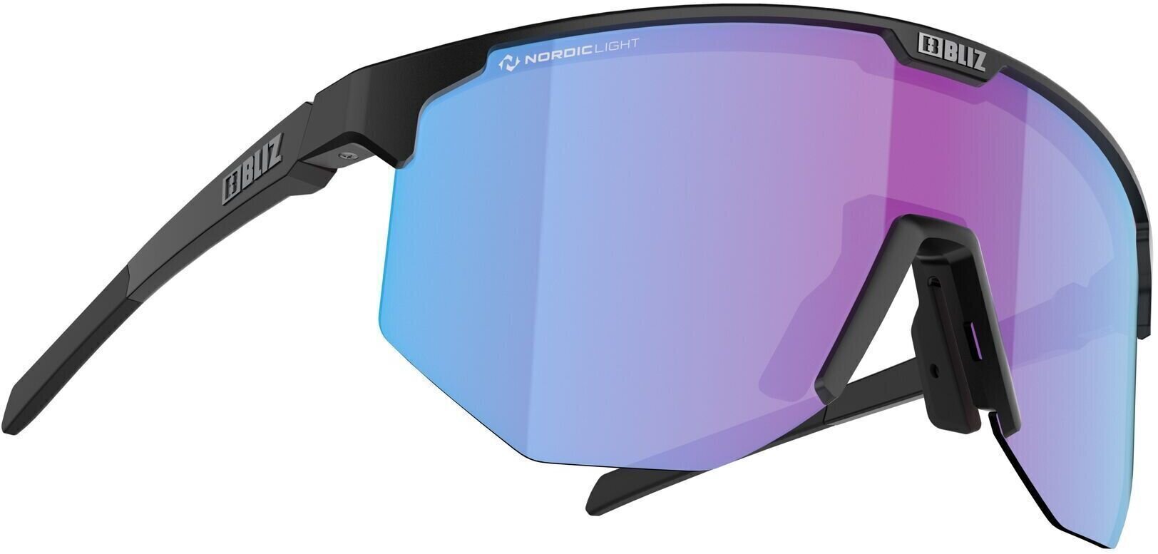 Óculos de ciclismo Bliz Hero 52210-14N Matt Black/Nano Optics Nordic Light Begonia - Violet w Blue Multi Óculos de ciclismo
