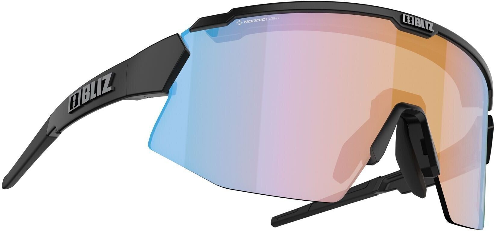Kolesarska očala Bliz Breeze 52102-13N Matt Black/Nano Optics Nordic Ligh Coral Orange w Blue Multi Kolesarska očala