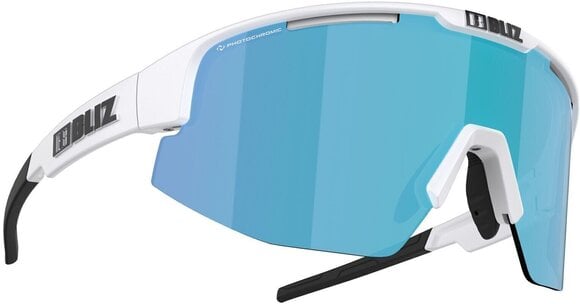 Cycling Glasses Bliz Matrix 52304-03P Matt White/Nano Optics Photochromic Brown w Blue Multi Cycling Glasses - 1