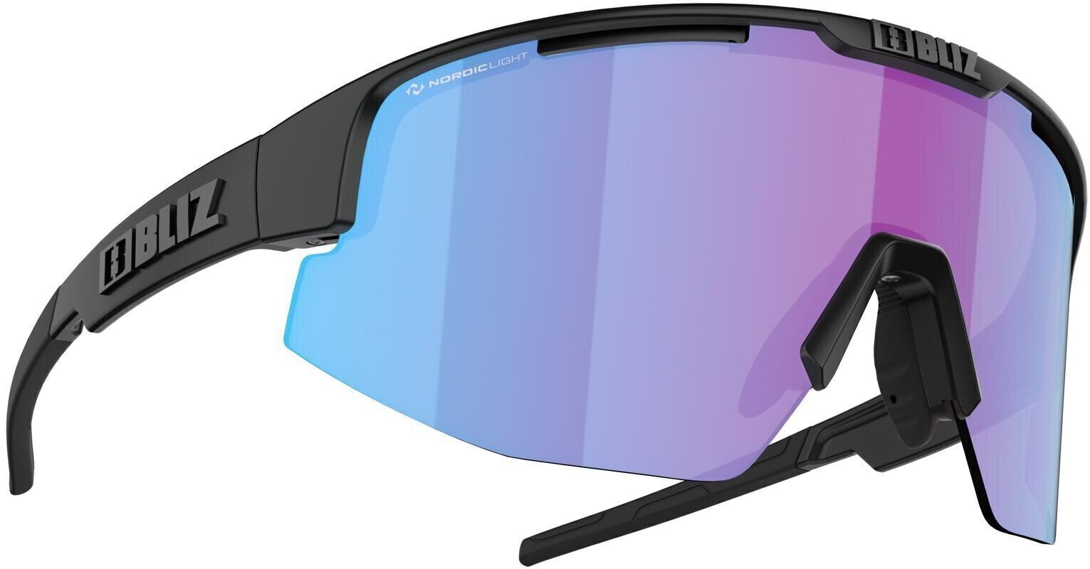 Cyklistické okuliare Bliz Matrix 52104-14N Matt Black/Nano Optics Nordic Light Begonia/Violet w Blue Multi Cyklistické okuliare