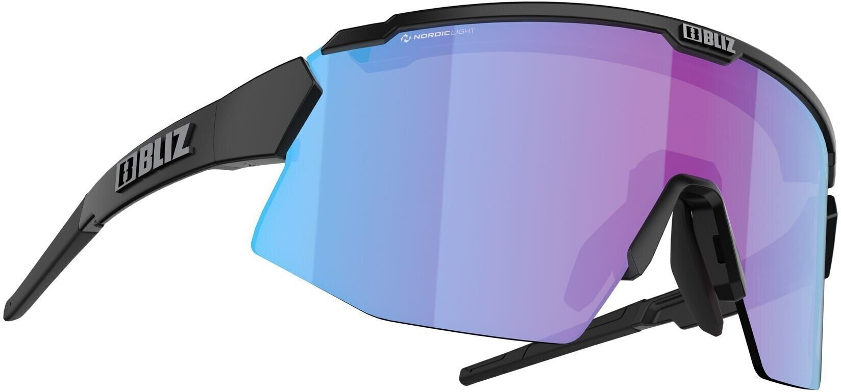 Kerékpáros szemüveg Bliz Breeze Small 52212-14N Matt Black/Nano Optics Nordic Light Begonia - Violet w Blue Multi Kerékpáros szemüveg