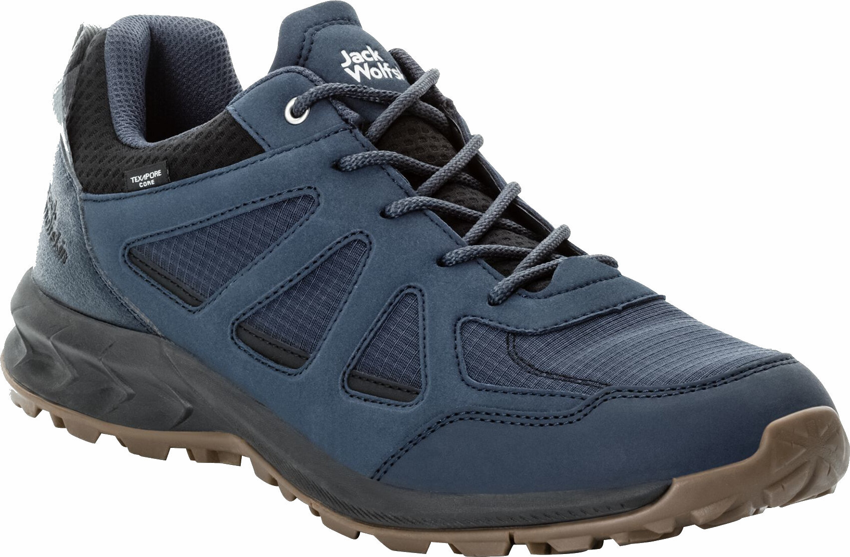 Mens Outdoor Shoes Jack Wolfskin Woodland 2 Texapore Low M Night Blue 42,5 Mens Outdoor Shoes