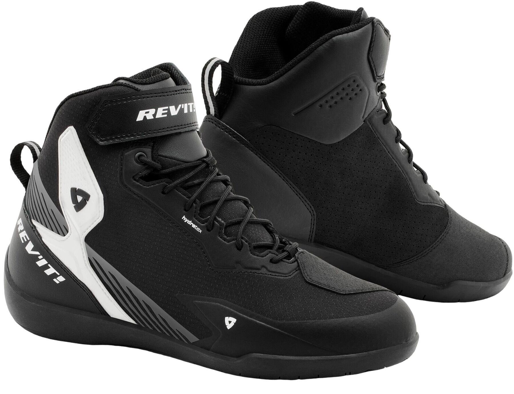 Moottoripyöräsaappaat Rev'it! Shoes G-Force 2 H2O Black/White 47 Moottoripyöräsaappaat