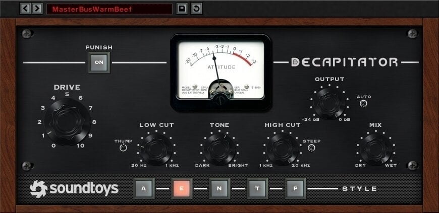 Εφέ FX Plug-In λογισμικού στούντιο SoundToys Decapitator 5 (Ψηφιακό προϊόν)