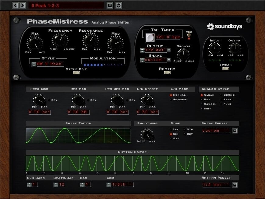 Štúdiový softwarový Plug-In efekt SoundToys PhaseMistress 5 (Digitálny produkt)