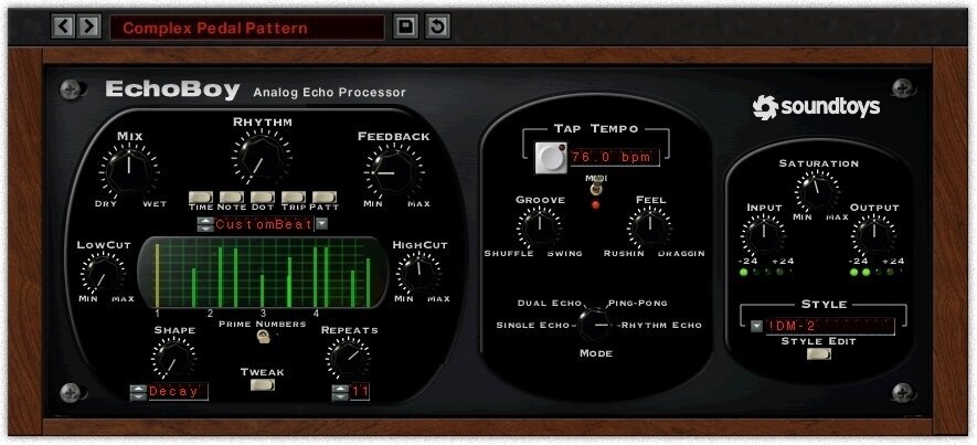 Štúdiový softwarový Plug-In efekt SoundToys EchoBoy 5.2 (Digitálny produkt)