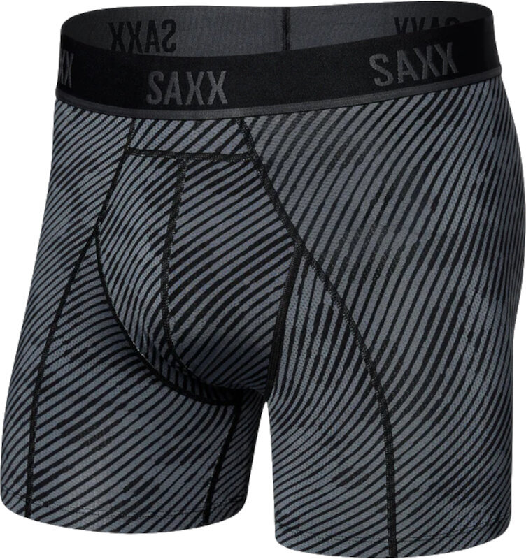 Levně SAXX Kinetic Boxer Brief Optic Camo/Black XS Fitness spodní prádlo