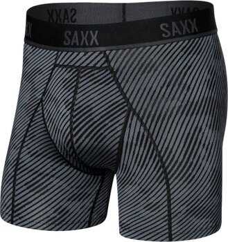 Fitness spodní prádlo SAXX Kinetic Boxer Brief Optic Camo/Black XS Fitness spodní prádlo - 1