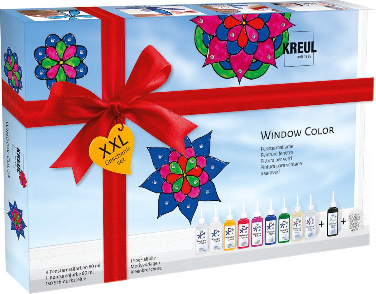 Colore per vetro Kreul Window Color Set XXL 80 ml