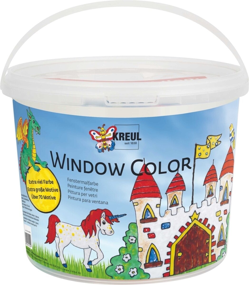 Farba na sklo Kreul Window Color Set Powerpack Castle Sada farieb na sklo 6 x 125 ml