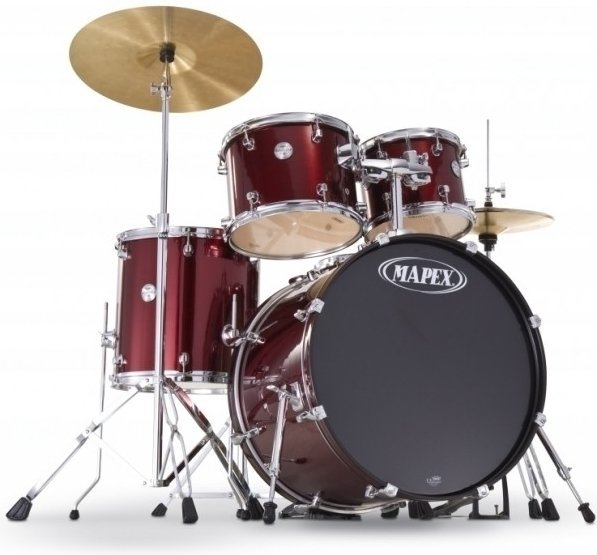 Akoestisch drumstel Mapex Voyager VR5254 Dark Red