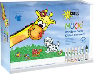 Lasimaali Kreul Mucki Set of Glass Paints 7 pcs