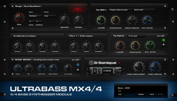 Studio software plug-in effect G-Sonique Ultrabass MX (Digitaal product) - 1