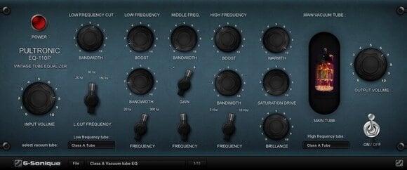 Studio software plug-in effect G-Sonique Pultronic EQ-110P (Digitaal product) - 1