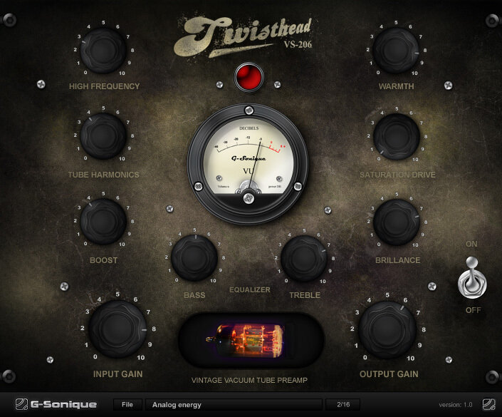 Virtuális effekt G-Sonique Twisthead VS-206 (Digitális termék)