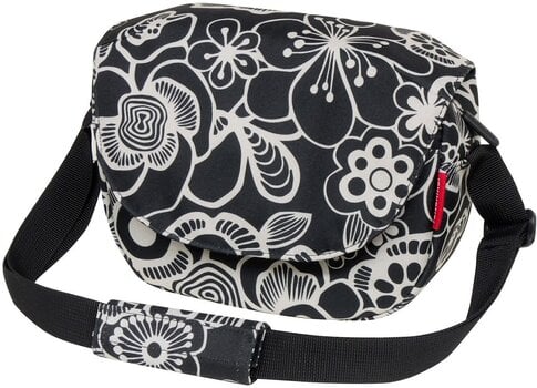 Polkupyörälaukku KLICKfix FunBag Ohjaustangon laukku Fleur Black 4 L - 1