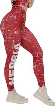 Fitnes hlače Nebbia Workout Leggings Rough Girl Red L Fitnes hlače - 1