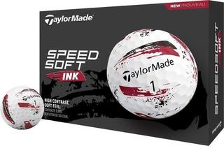 Μπάλες Γκολφ TaylorMade Speed Soft Ink Red Μπάλες Γκολφ
