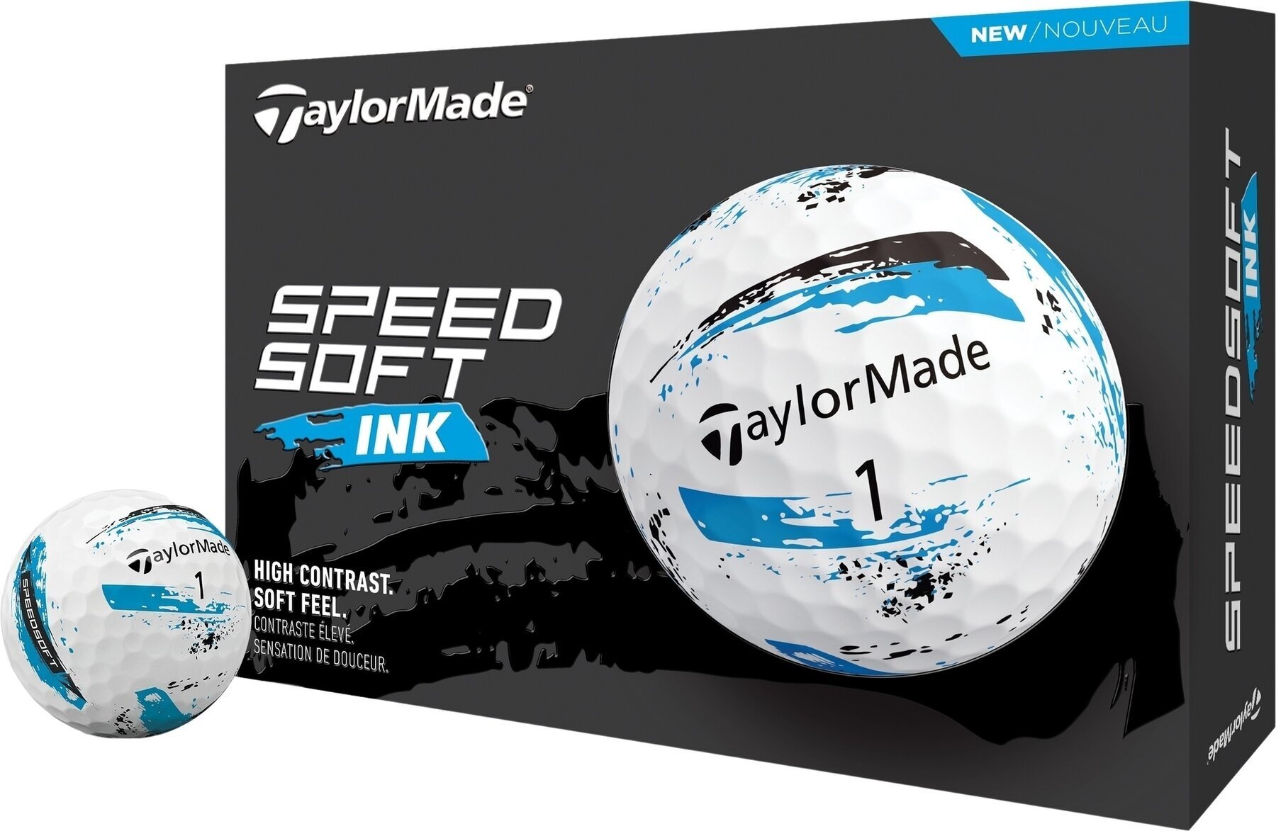 Palle da golf TaylorMade Speed Soft Golf Balls Ink Blue