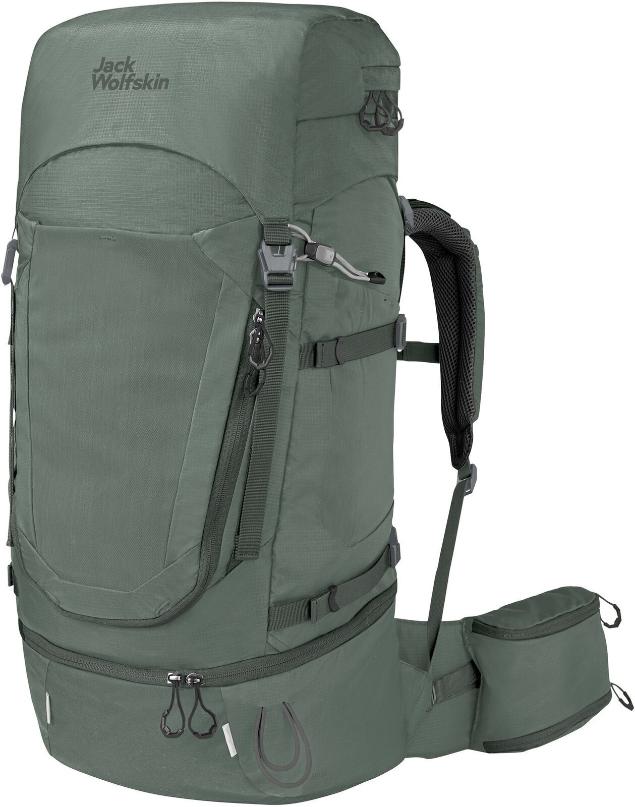 Outdoor Backpack Jack Wolfskin Highland Trail 50+5 Women Hedge Green XS-M Outdoor Backpack