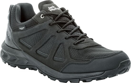 Mens Outdoor Shoes Jack Wolfskin Woodland 2 Texapore Low M Black 41 Mens Outdoor Shoes - 1