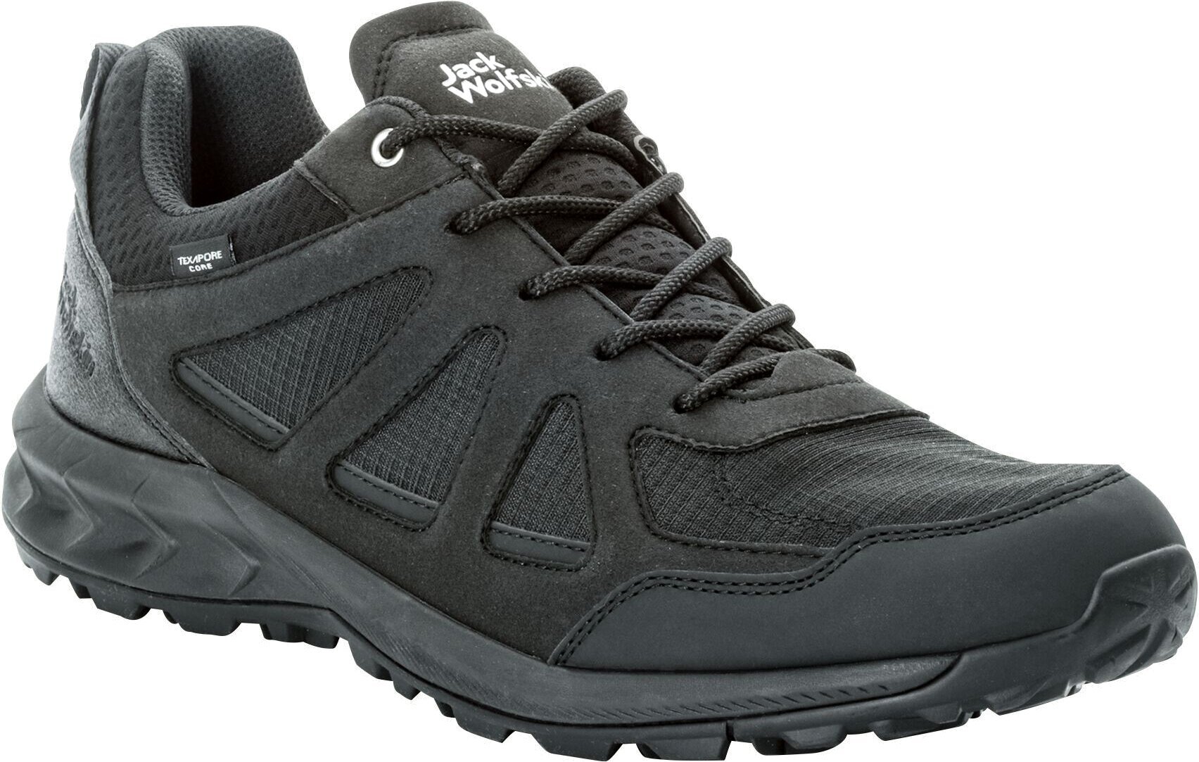 Mens Outdoor Shoes Jack Wolfskin Woodland 2 Texapore Low M Black 42 Mens Outdoor Shoes