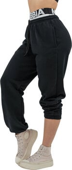 Fitness spodnie Nebbia Fitness Sweatpants Muscle Mommy Black S Fitness spodnie - 1