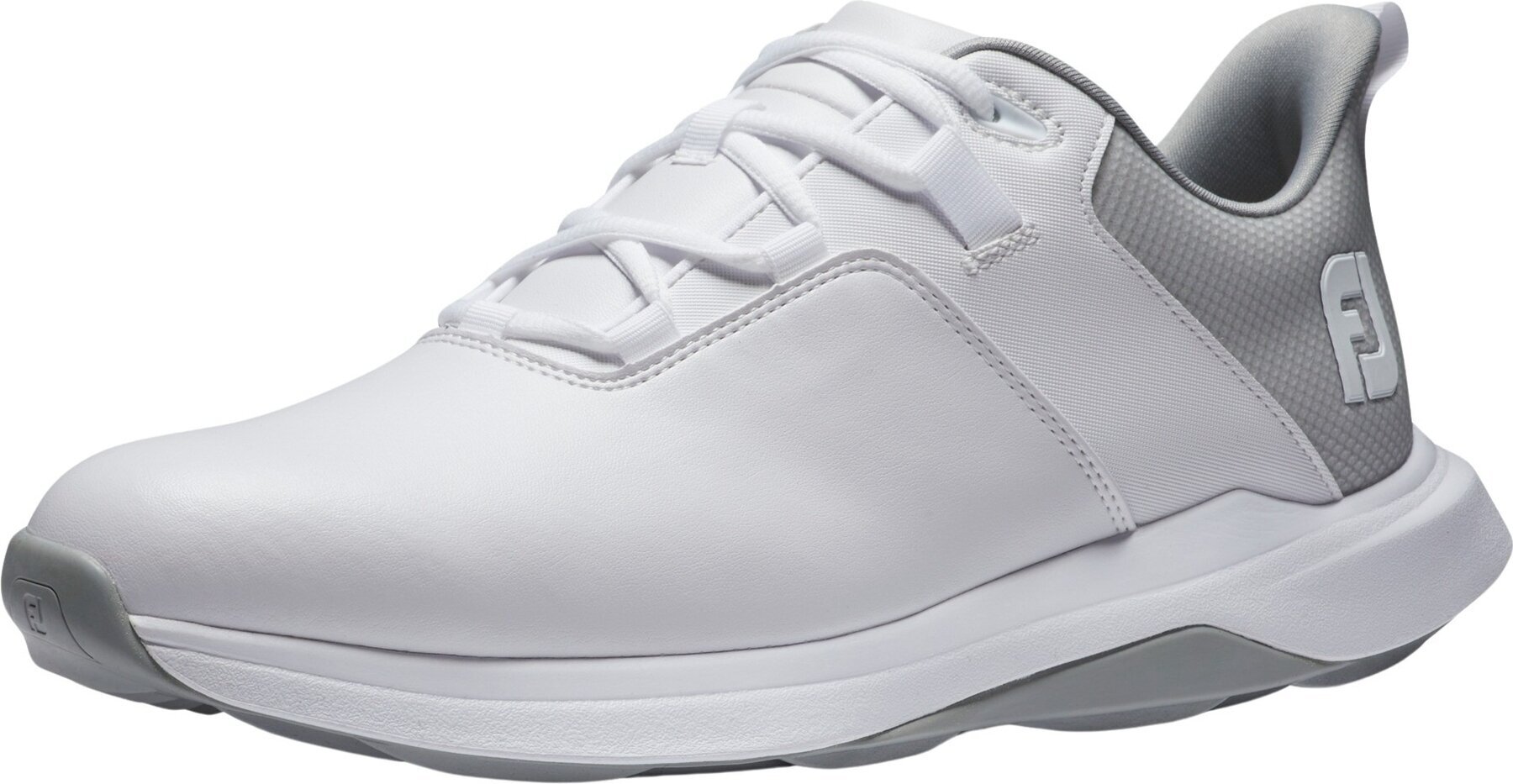 Chaussures de golf pour hommes Footjoy ProLite Mens Golf Shoes White/Grey 40,5
