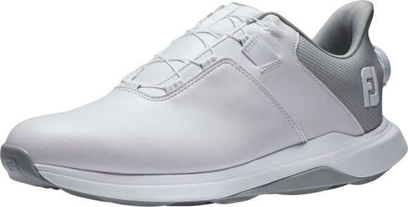 Chaussures de golf pour hommes Footjoy ProLite Mens Golf Shoes White/White/Grey 40,5 - 1