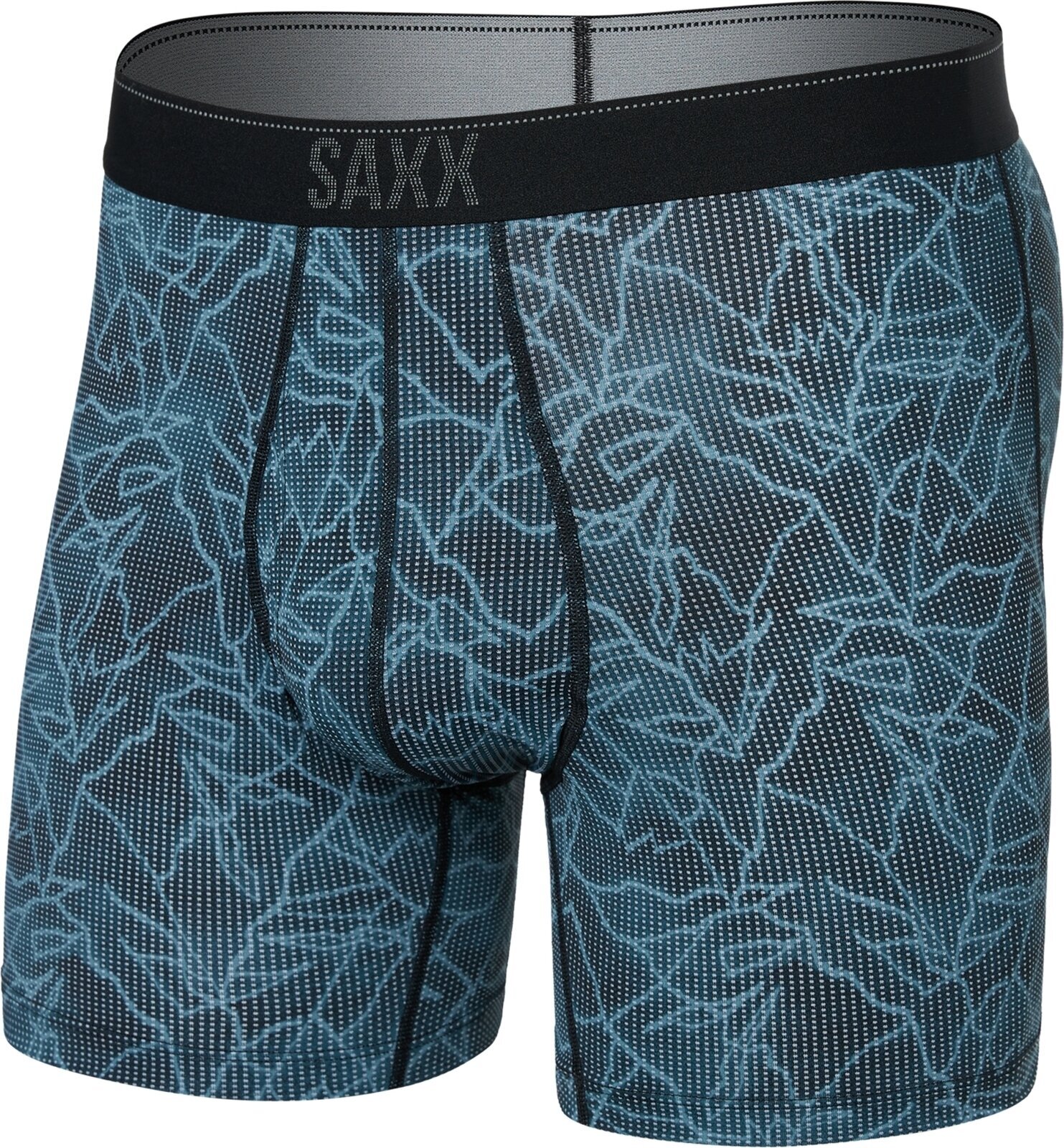 Fitness spodní prádlo SAXX Quest Boxer Brief Mountain/Black S Fitness spodní prádlo