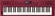 Roland GO:KEYS 3 Keyboard s dynamikou Dark Red