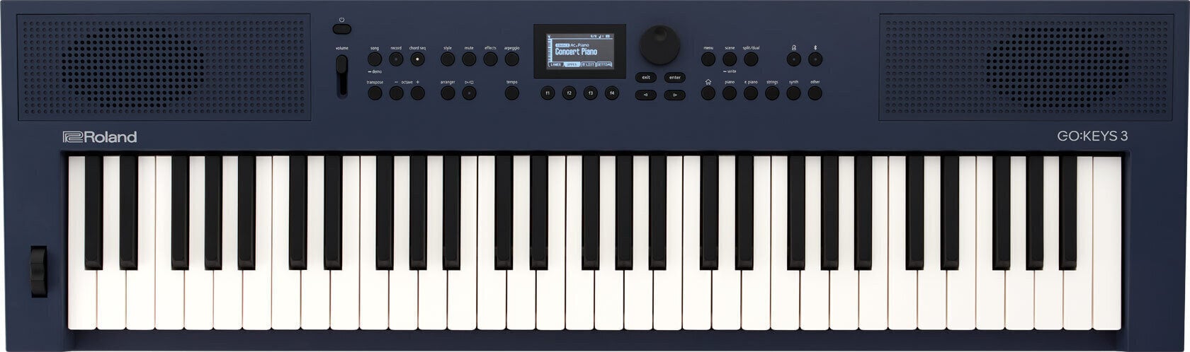 Keyboard with Touch Response Roland GO:KEYS 3 Midnight Blue