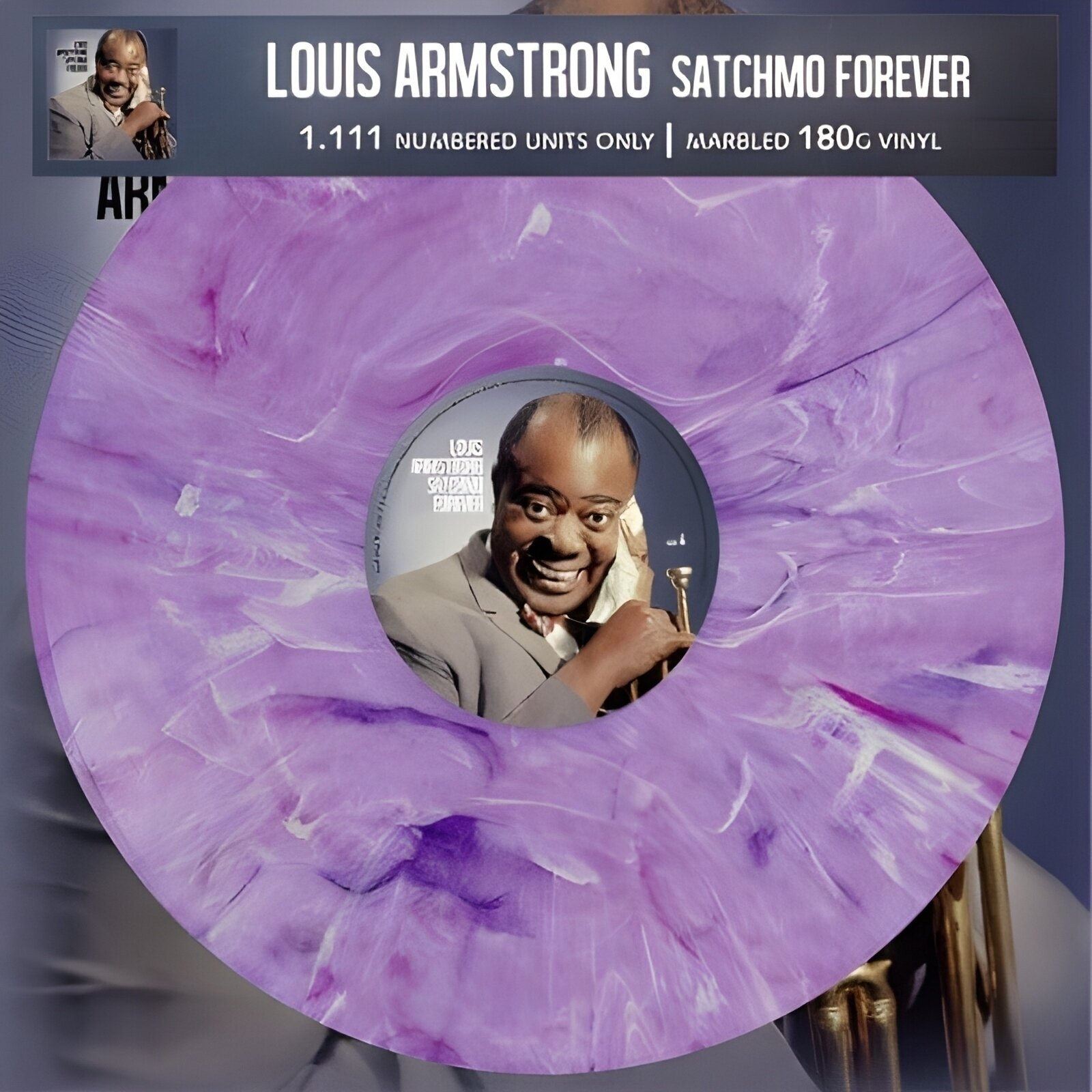 LP plošča Louis Armstrong - Satchmo Forever (Limited Edition) (Numbered) (Purple Marbled Coloured) (LP)