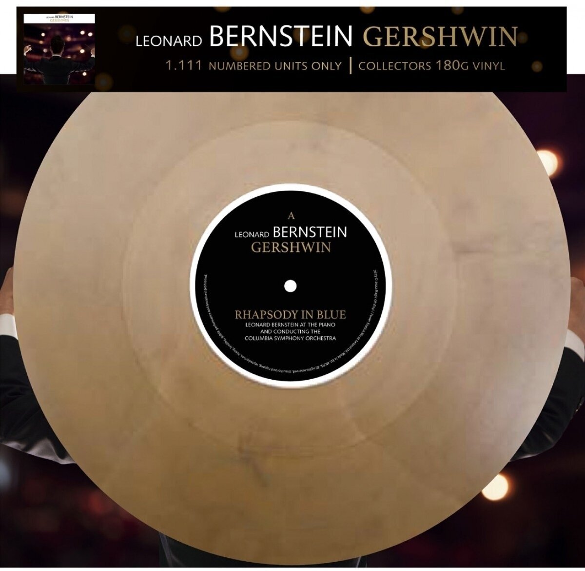 Schallplatte Leonard Bernstein - An American In Paris / Rhapsody In Blue (Limited Edition) (Reissue) (Gold Marbled Coloured) (LP)