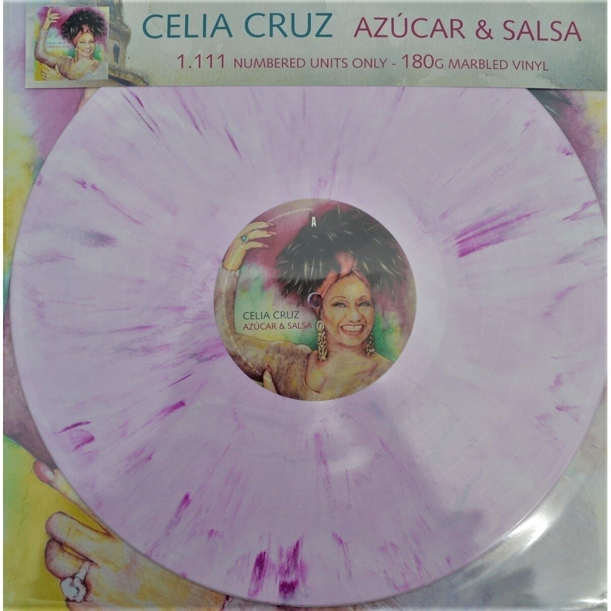 Płyta winylowa Celia Cruz - Azúcar & Salsa (Limited Edition) (Numbered) (Marbled Pink Coloured) (LP)