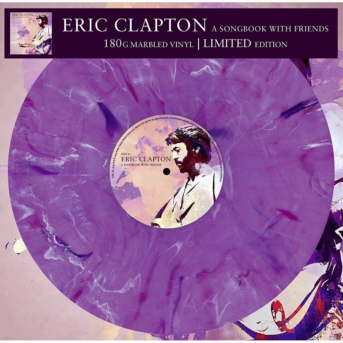 LP plošča Eric Clapton - A Songbook With Friends (Limited Edition) (Transparent Lavender Marbled Coloured) (LP)