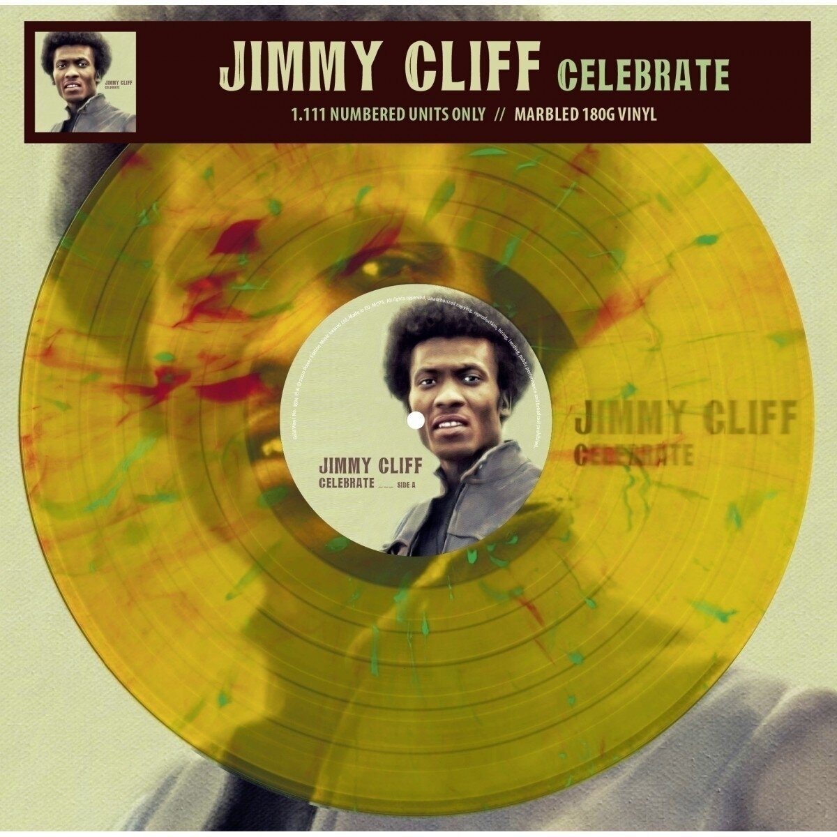 Vinyl Record Jimmy Cliff - Celebrate (Limited Edition) (Numbered) (Marbled Coloured) (LP)