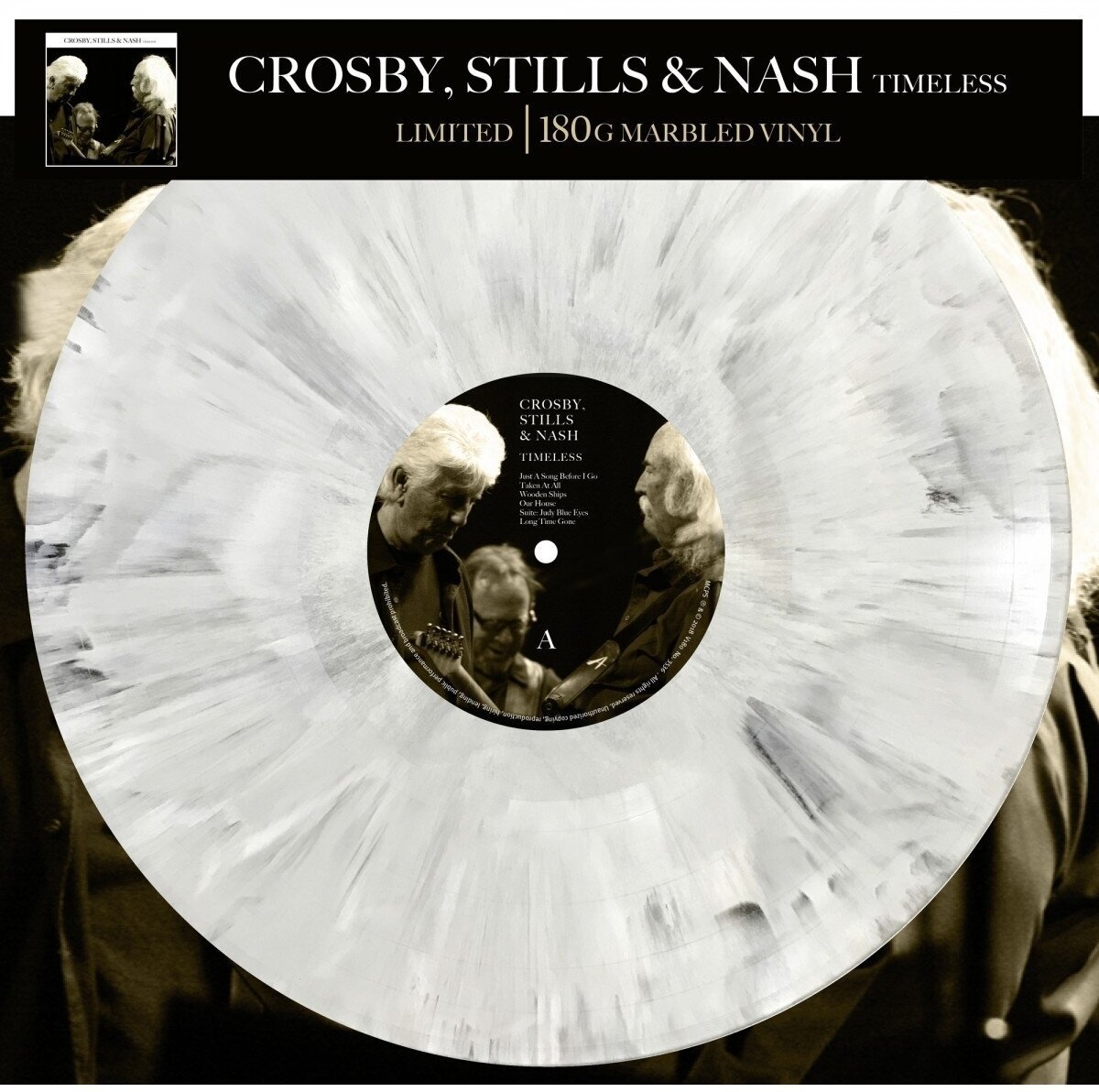 LP Crosby, Stills & Nash - Timeless (The Wonderful Live Recordin) (Limited Edition) (Marbled Coloured) (LP)